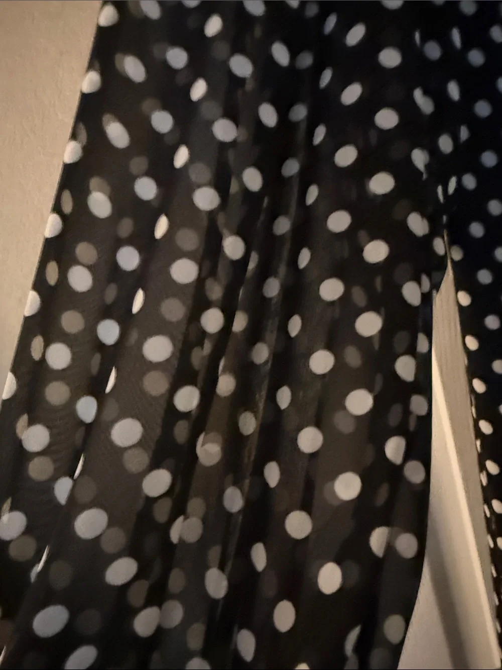 kate spade Black and White Polka Dot Dress with Lace Collar